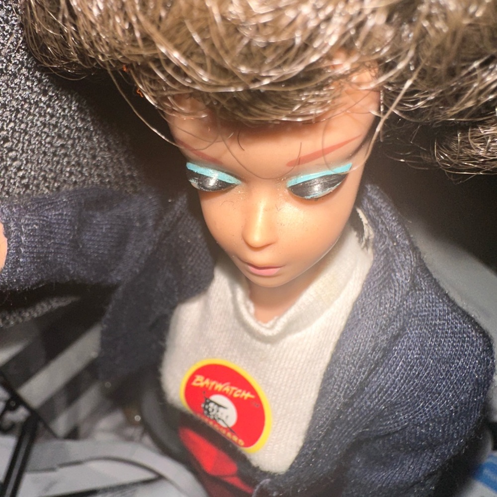 Midge Barbie 1962 plastic hair with dark wig - Picture 4 of 6